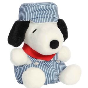 NWT - Aurora® - Peanuts® - Palm Pals™ - 5" Train Engineer Snoopy™